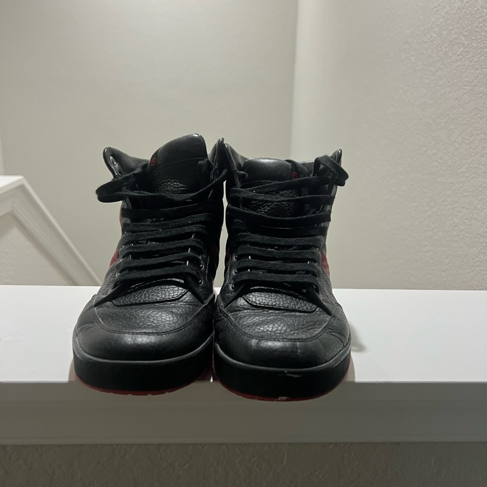 Gucci Black and Red Men's Sneakers